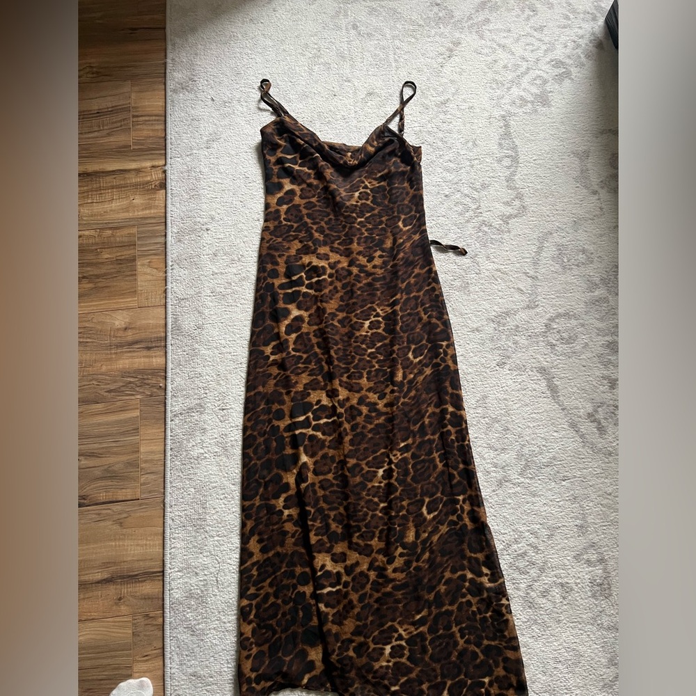 Leopard Print Maxi Dress